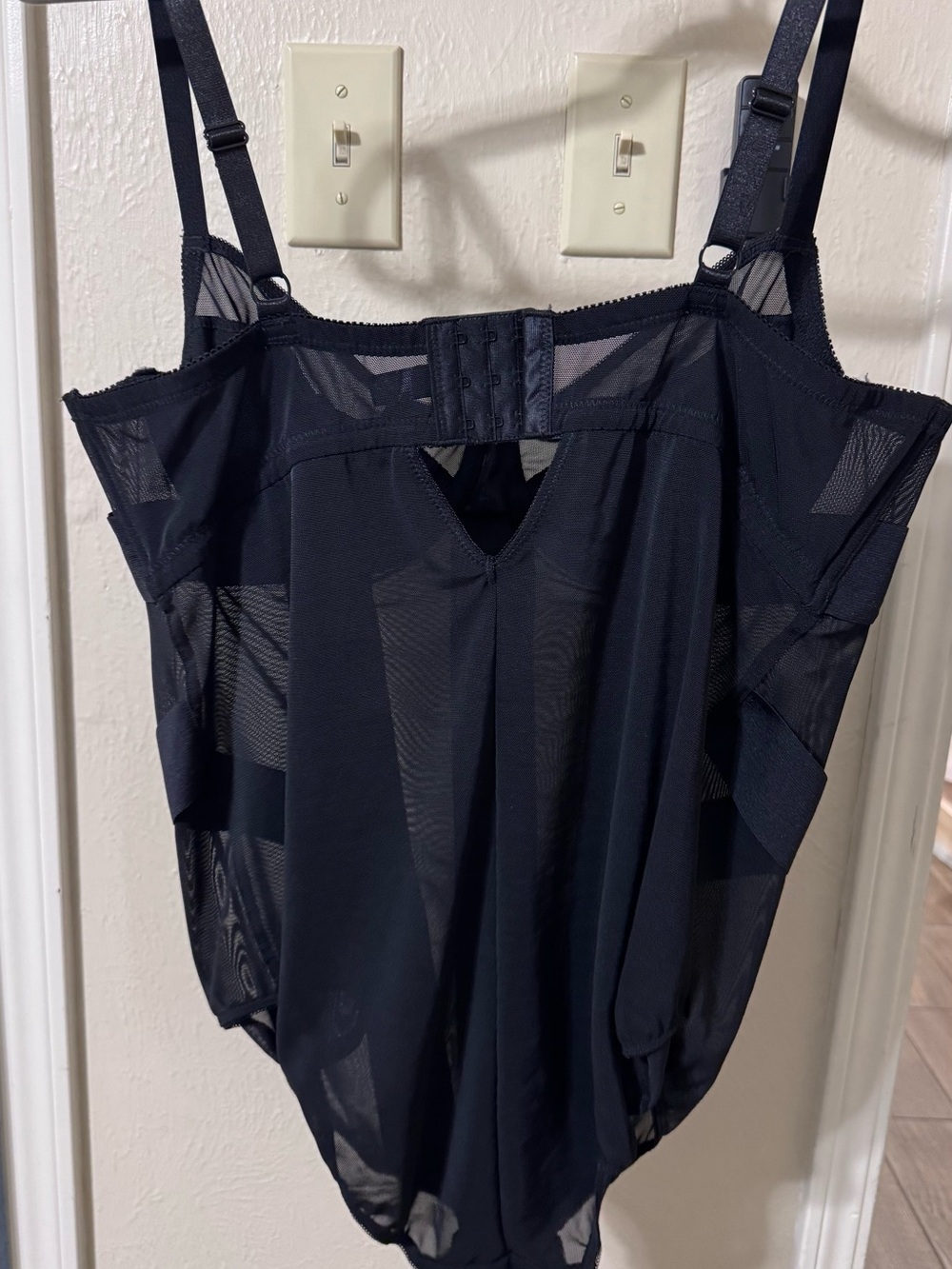 Torrid Curve Size 1 NWOT Black Sheer Panel Underwire Bodysuit - Picture 2 of 7